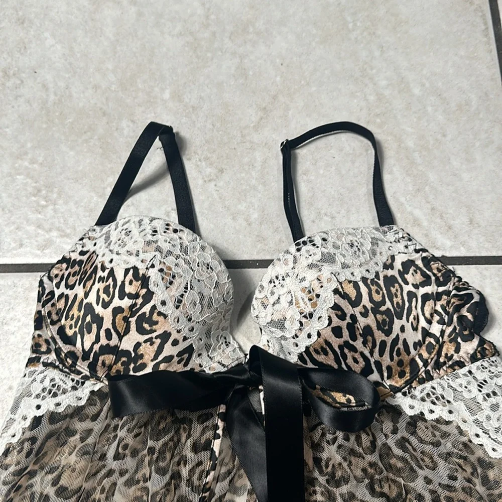 NWT Victoria’s Secret Leopard Print Baby Doll‎ Lingerie